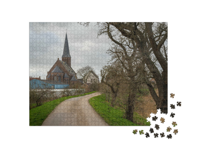 Puzzel 1000 stukjes „Dorp Beesd, provincie Gelderland“