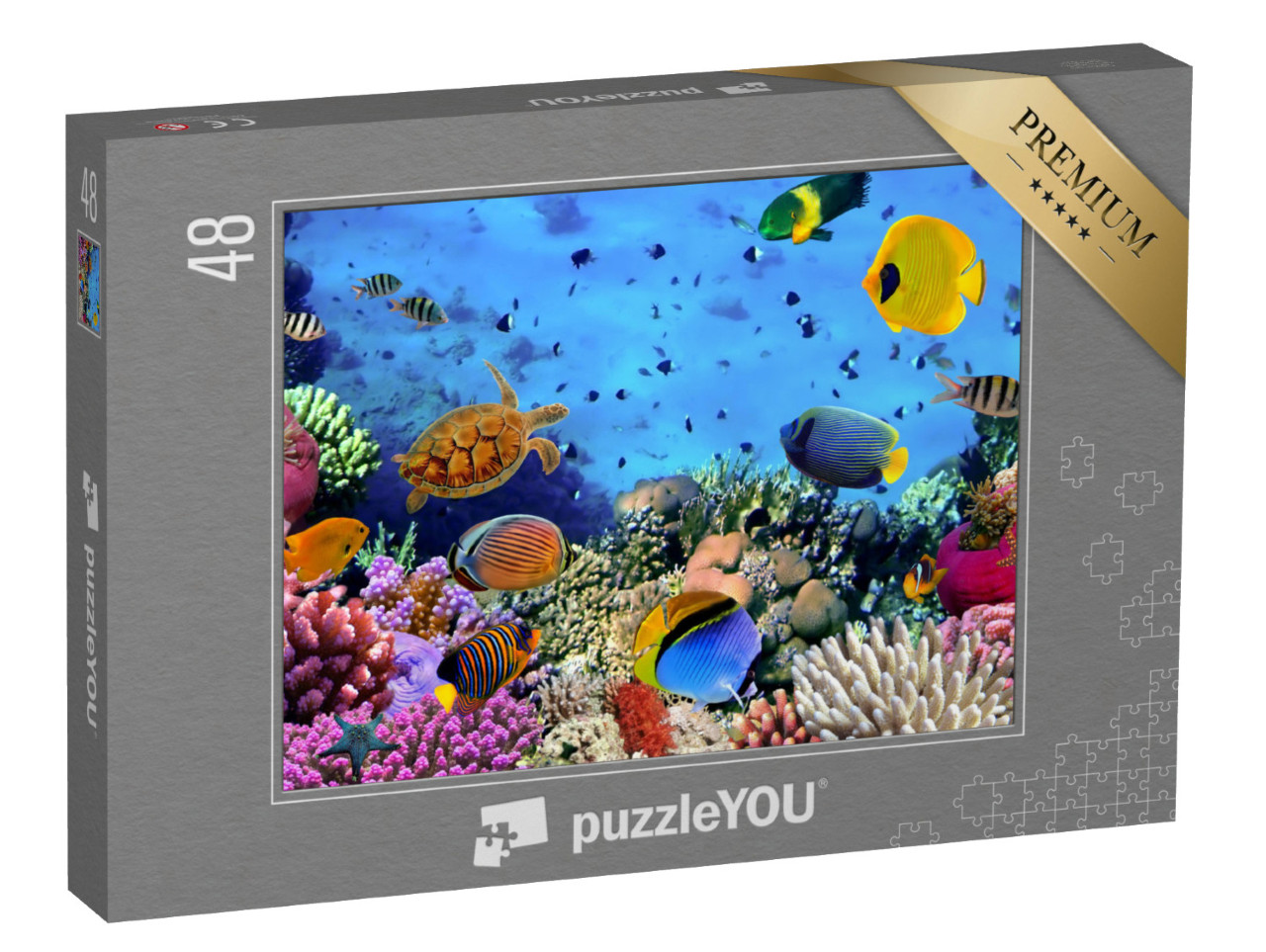Puzzel 48 stukjes „Koraalkolonie in de Rode Zee, Egypte“