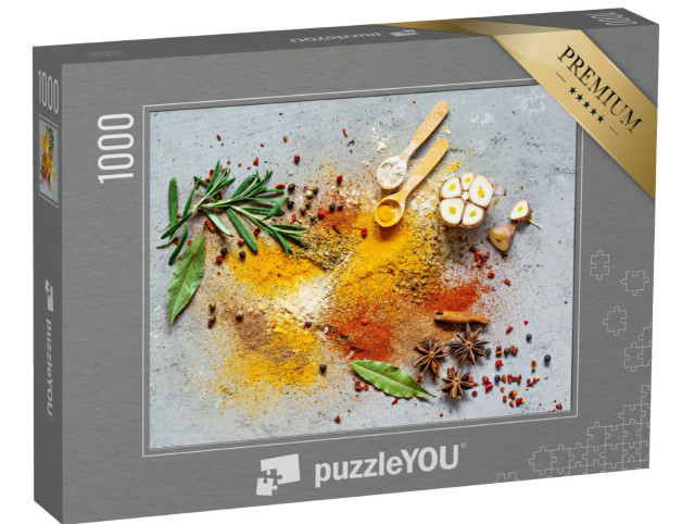 Puzzel 1000 stukjes „Specerijenpoeder en kruiden voor de Aziatische keuken“
