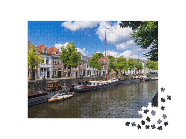 Puzzel 1000 stukjes „De oude haven in Den Bosch, Nederland“