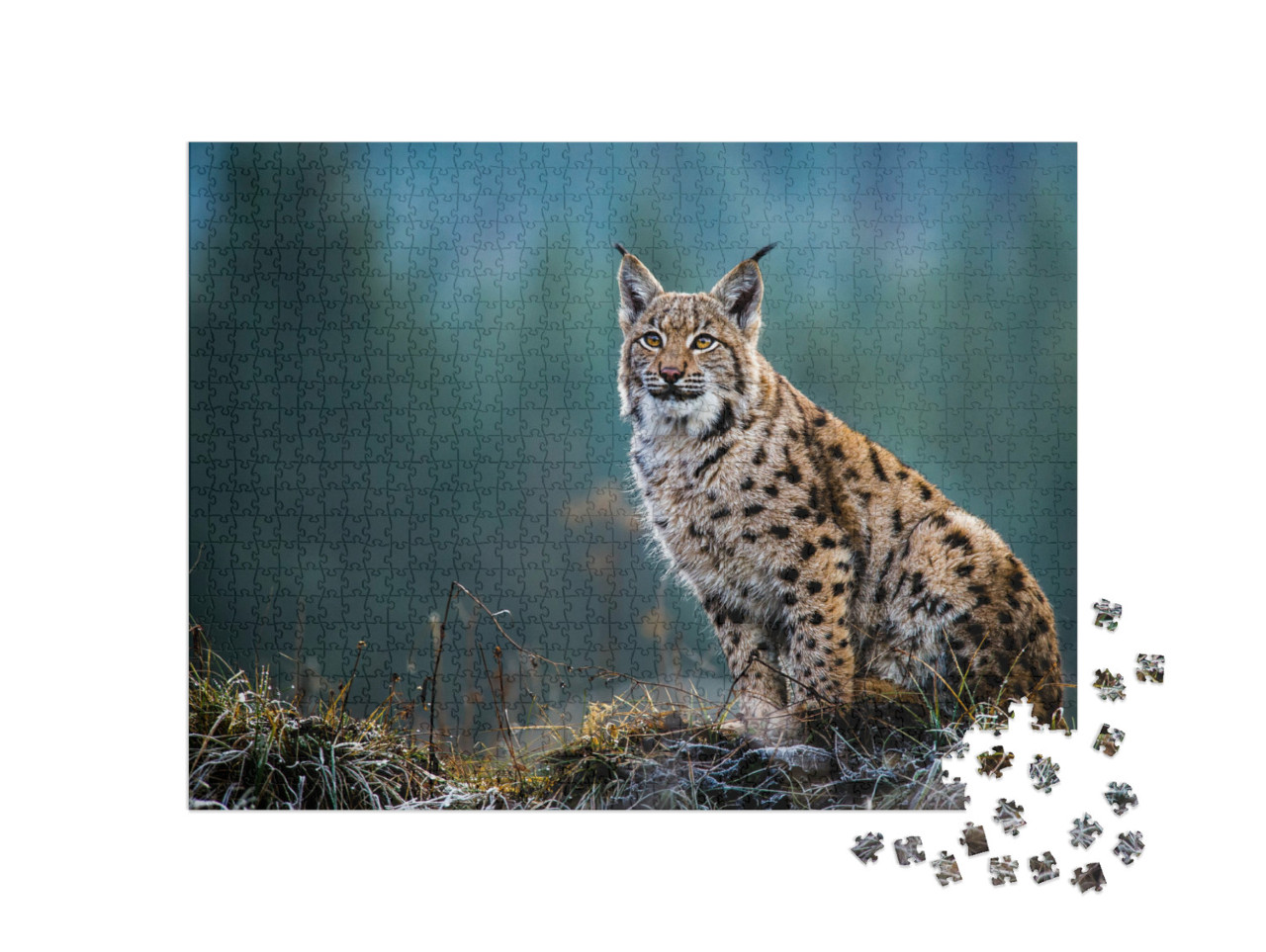 Puzzel 1000 stukjes „Euraziatische lynx“