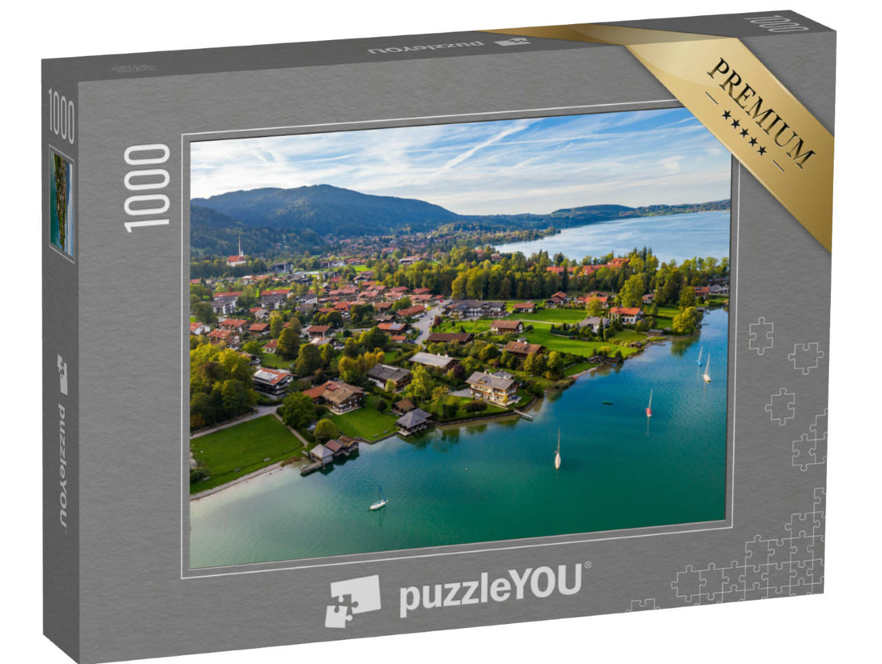 Puzzel 1000 stukjes „Tegernsee bij Rottach-Egern in Beieren“