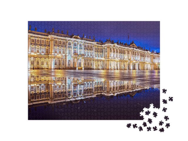 Puzzel 1000 stukjes „Hermitage op het Paleisplein, St. Petersburg“