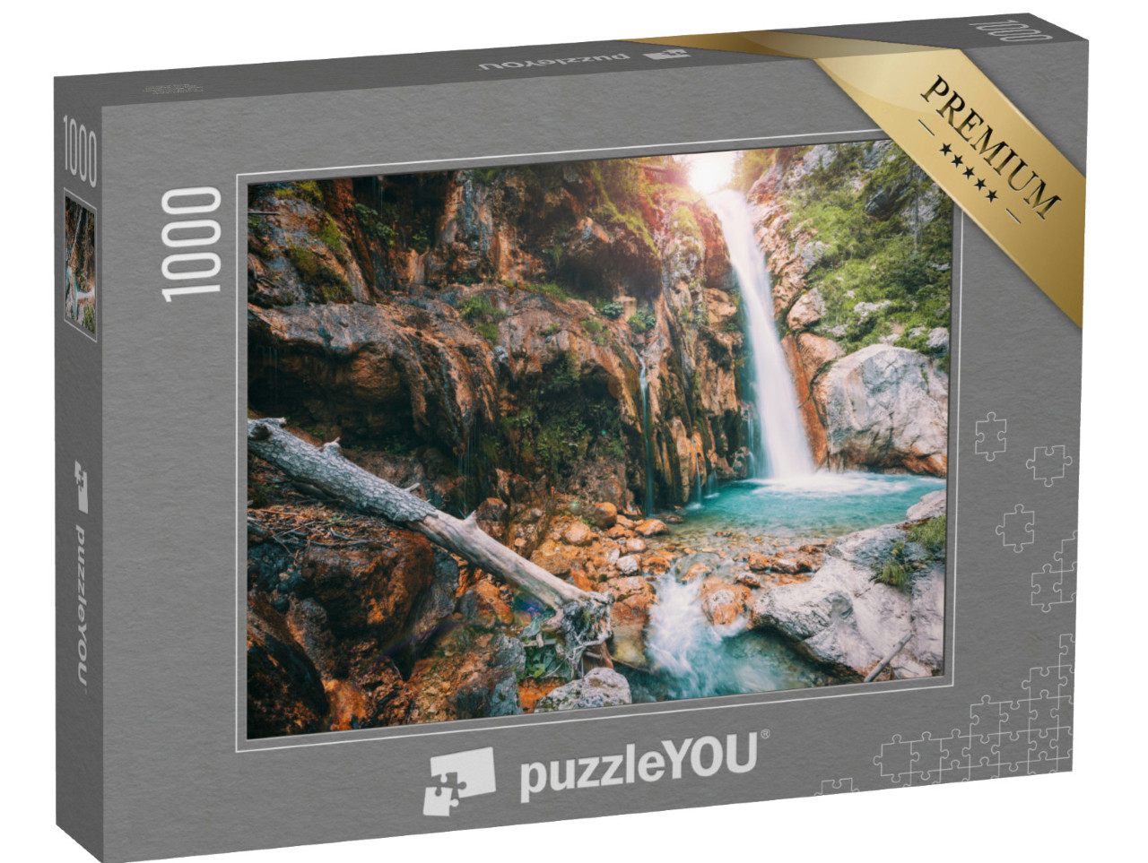 Puzzel 1000 stukjes „Tscheppaschlucht Karinthische waterval“