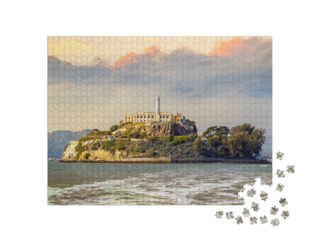 Puzzel 1000 stukjes „Het eiland Alcatraz in San Francisco, VS“