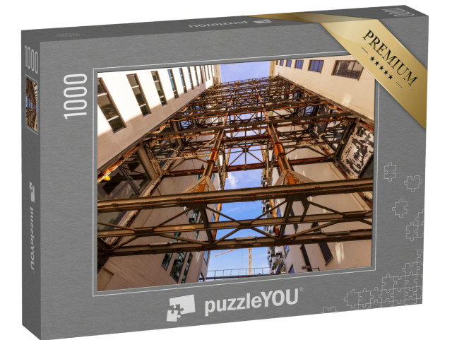 Puzzel 1000 stukjes „Close-up van een gebouw in Strijp-S, de creatieve stad in Eindhoven, Nederland“