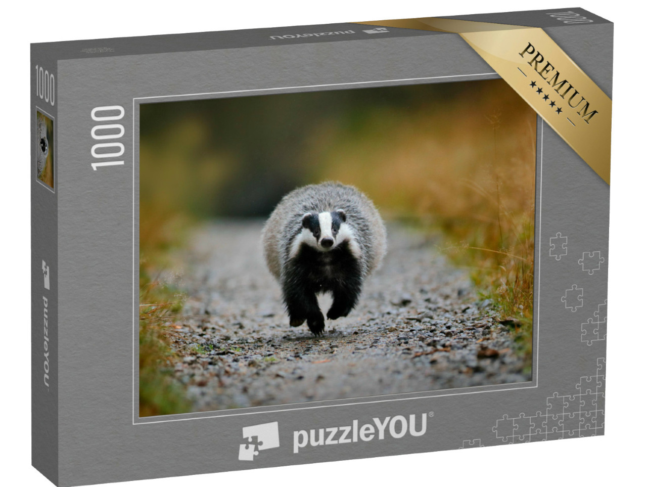 Puzzel 1000 stukjes „Das rennend door het bos, Sumava, Tsjechië“
