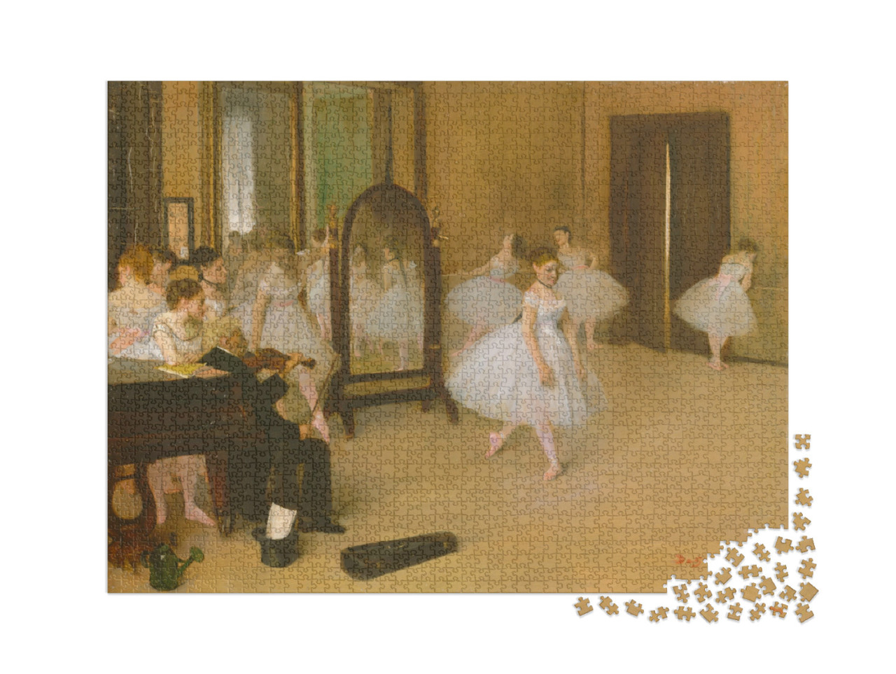 Puzzel 2000 stukjes „Edgar Degas - De danscursus“