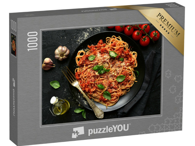 Puzzel 1000 stukjes „Traditionele Italiaanse spaghetti bolognese“