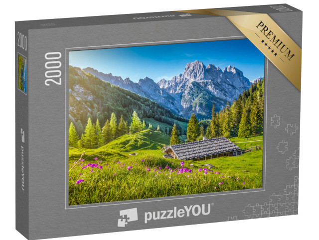 Puzzel 2000 stukjes „Idyllisch Alpenlandschap, Oostenrijk“