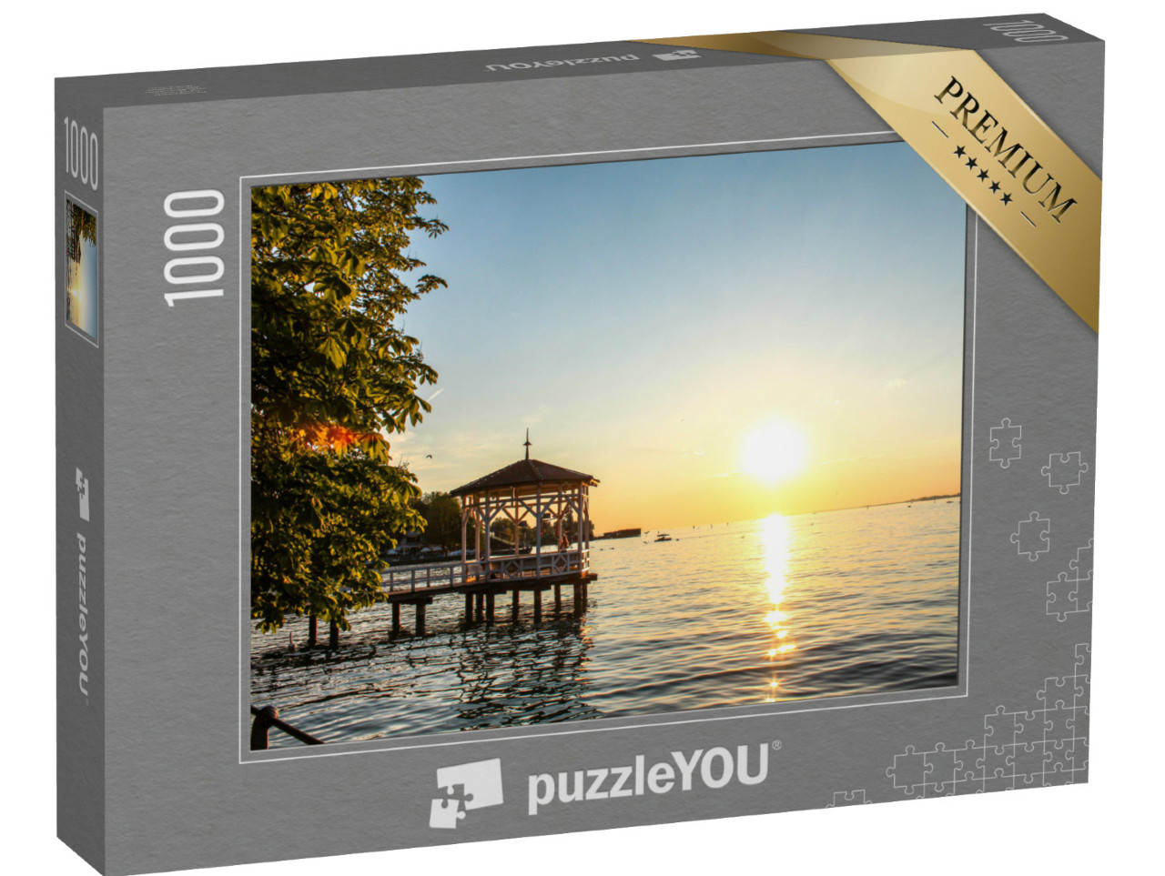 Puzzel 1000 stukjes „Uitzicht op het Bodenmeer bij Bregenz“