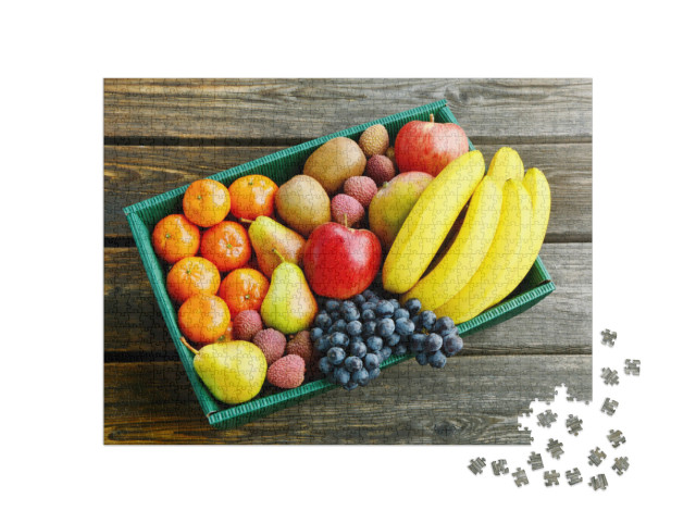 Puzzel 1000 stukjes „Soorten winterfruit“