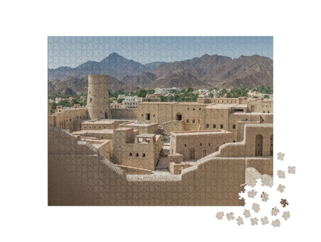 Puzzel 1000 stukjes „Uitzicht op Bahla Fort, Oman“