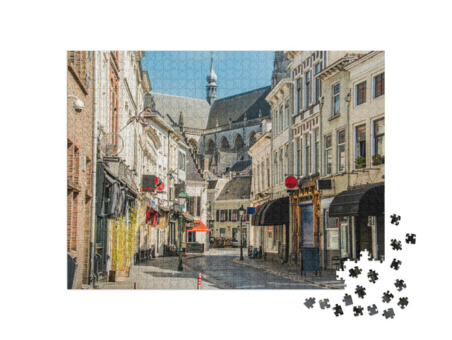 Puzzel 1000 stukjes „Straat in het centrum van Breda“