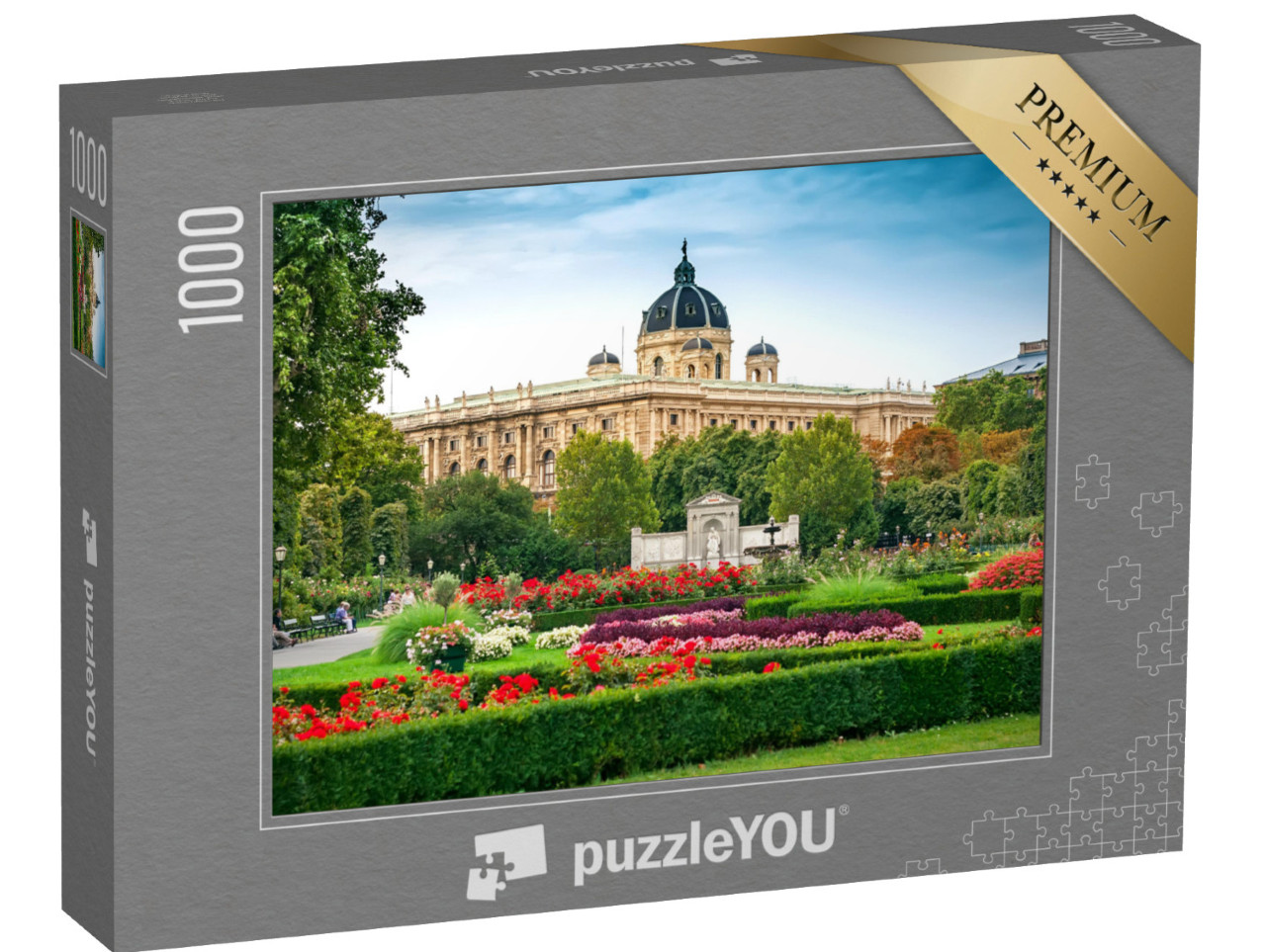 Puzzel 1000 stukjes „De Volksgarten in Wenen, Oostenrijk“