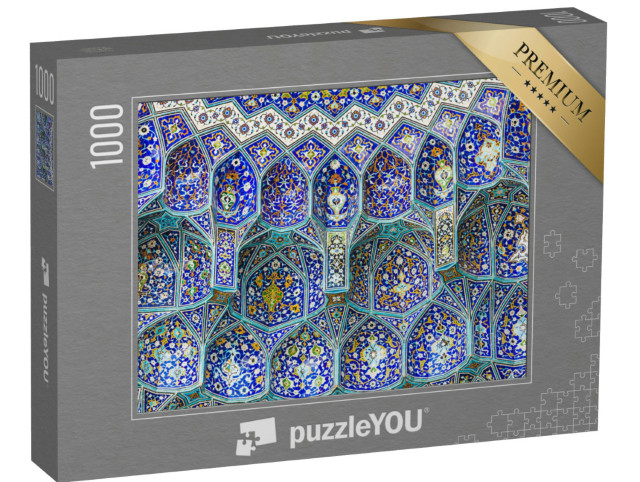 Puzzel 1000 stukjes „Gedetailleerde architectuur van de Sheikh Lotfollah Moskee in Isfahan, Iran“