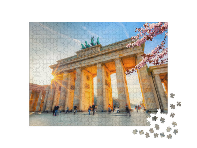 Puzzel 1000 stukjes „Brandenburger Tor in de lente, Berlijn“