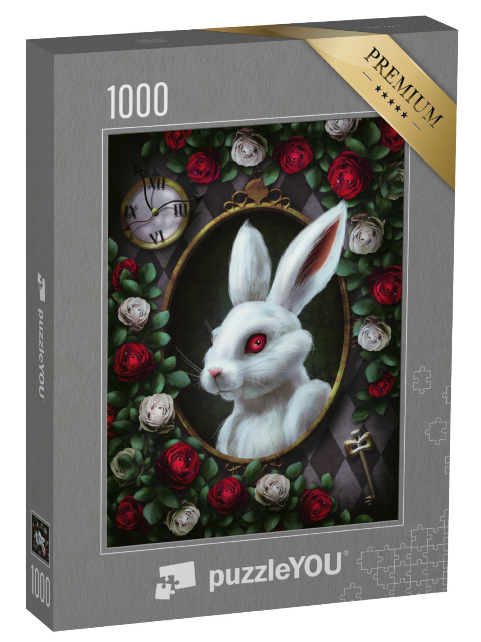 Puzzel 1000 stukjes „Wit konijn uit Alice in Wonderland“