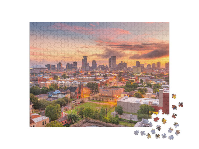Puzzel 1000 stukjes „Skyline van New Orleans, Luisiana“