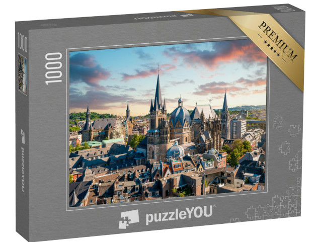 Puzzel 1000 stukjes „Stad Aken, Duitsland“