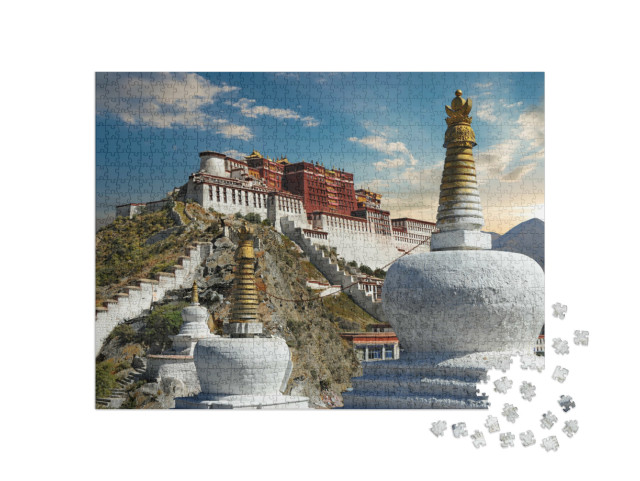 Puzzel 1000 stukjes „Het Potalapaleis in Lhasa, Tibet“