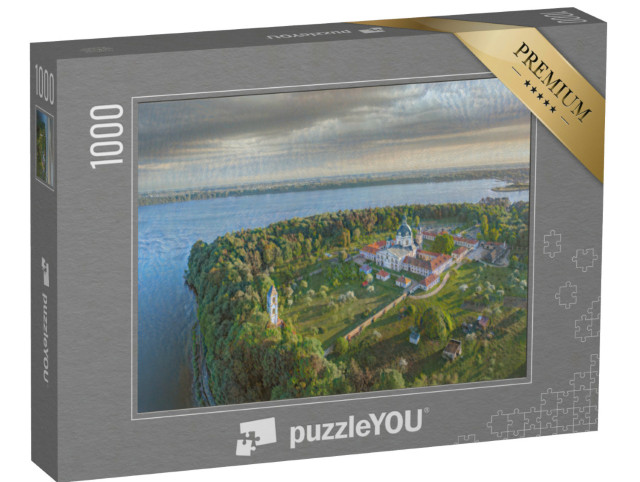 Puzzel 1000 stukjes „in de kunststijl van Claude Monet - Pazaislis klooster in Kaunas, Litouwen“