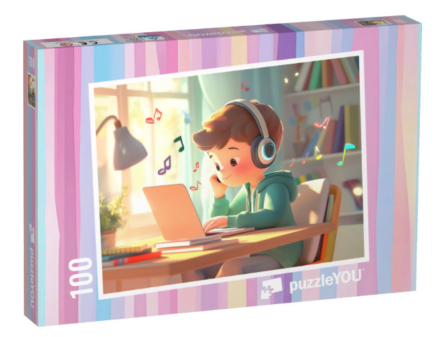 Puzzel 100 stukjes „Muziek van over de hele wereld“