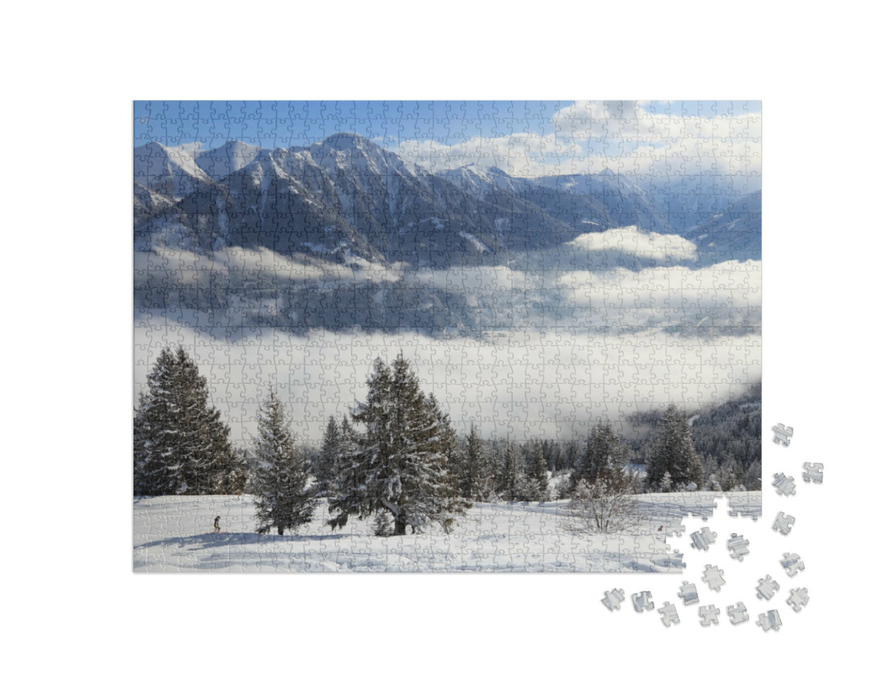 Puzzel 1000 stukjes „Skigebied Bad Gastein“