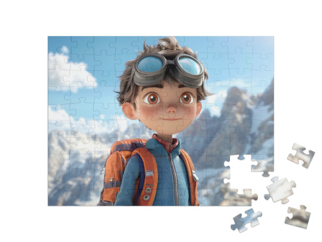 Puzzel 100 stukjes „De berg vraagt om avontuur“