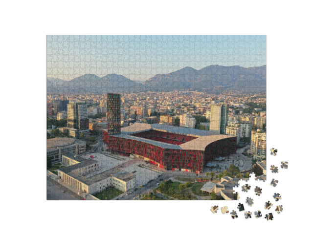 Puzzel 1000 stukjes „Air Albania Stadion in Tirana“