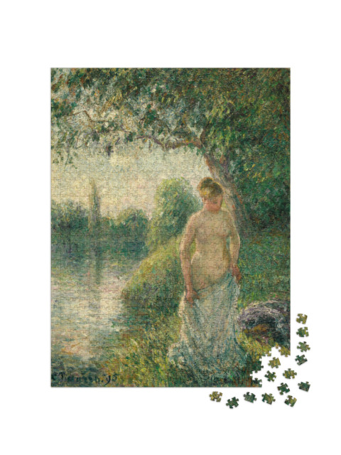 Puzzel 1000 stukjes „Camille Pissarro - De baadster“