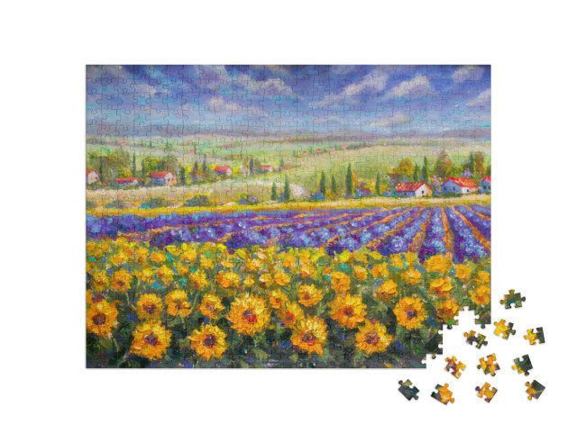 Puzzel 500 stukjes „Zomer in Toscane“
