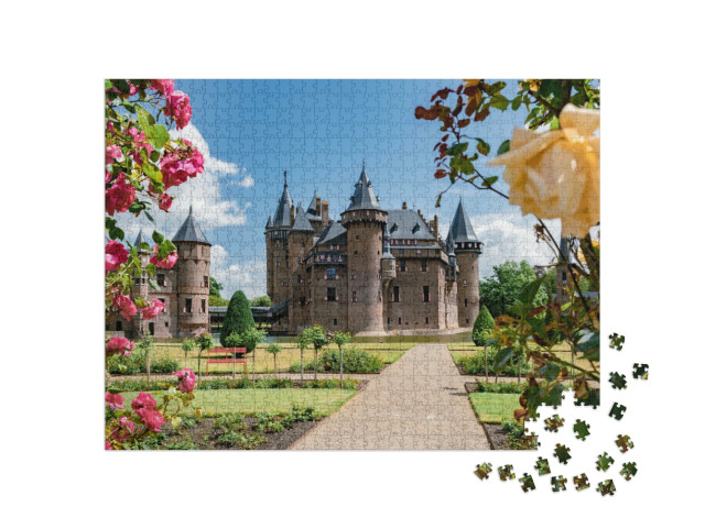 Puzzel 1000 stukjes „Kasteel de Haar in Utrecht“