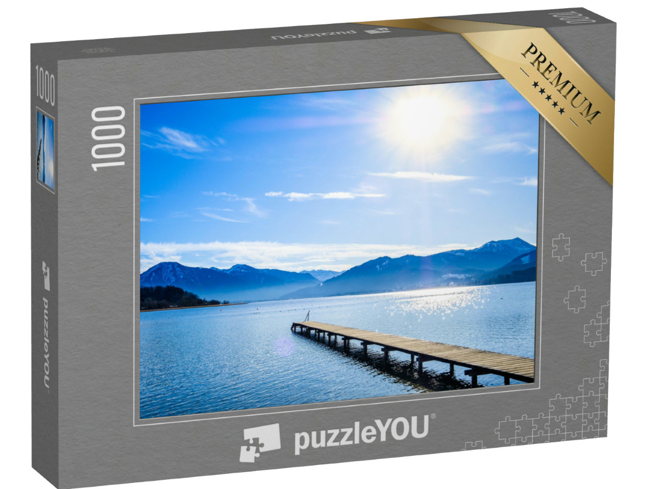 Puzzel 1000 stukjes „Helderblauwe Tegernsee in Beieren“