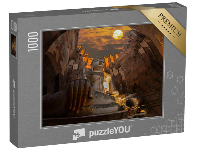 Puzzel 1000 stukjes „Boeddhabeeld, Wat Si Chum in Sukhothai Historical Park, Thailand“