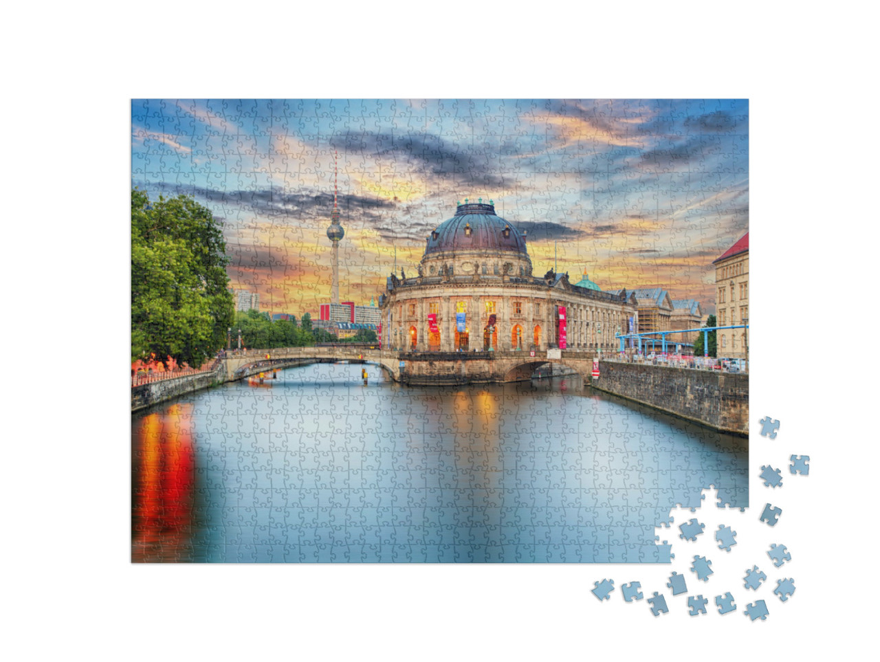 Puzzel 1000 stukjes „Museumeiland aan de Spree, Berlijn“