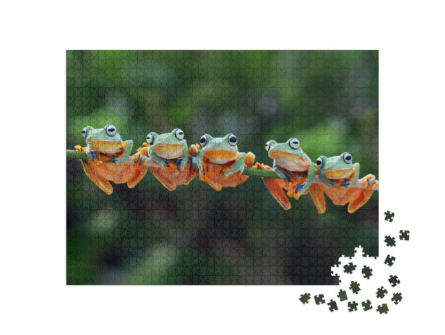 Puzzel 1000 stukjes „Betoverende Java boomkikkers“