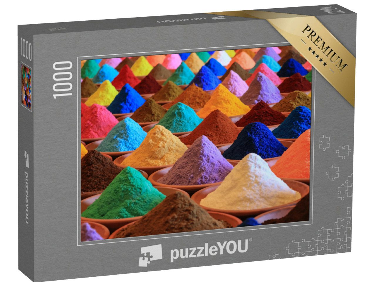 Puzzel 1000 stukjes „Selectie van verschillende kruiden“