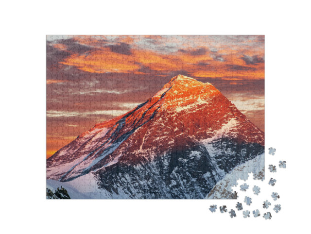 Puzzel 1000 stukjes „Avond op de Mount Everest, Nepal“
