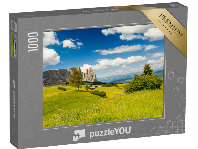 Puzzel 1000 stukjes „Prachtige Alpe di Siusi in Zuid-Tirol, Italië“