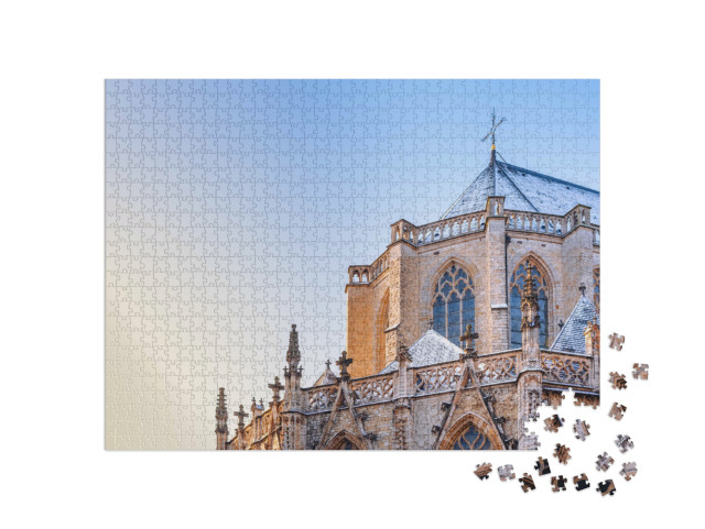 Puzzel 1000 stukjes „Grote Kerk in Breda, Nederland“
