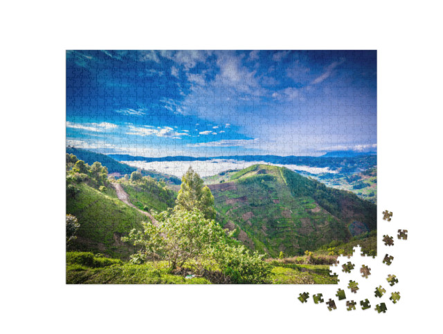 Puzzel 1000 stukjes „Indrukwekkend nationaal park Bwindi, Oeganda“