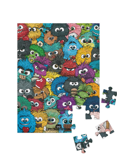 Puzzel 48 stukjes „LITTLEMONSTERTIME: Verborgen voorwerp“