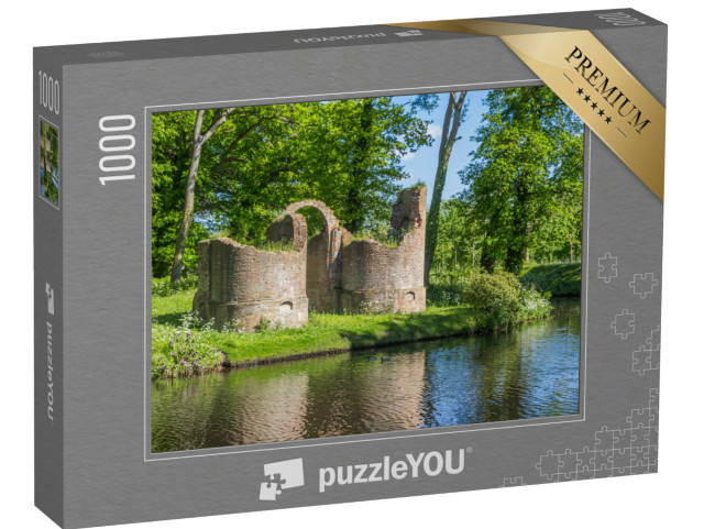 Puzzel 1000 stukjes „Ruïnes van Kasteel Toutenburgh in Vollenhove, Nederland“