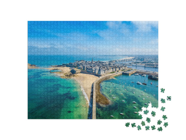 Puzzel 1000 stukjes „Saint Malo: Stad van de boekaniers, Bretagne, Frankrijk“