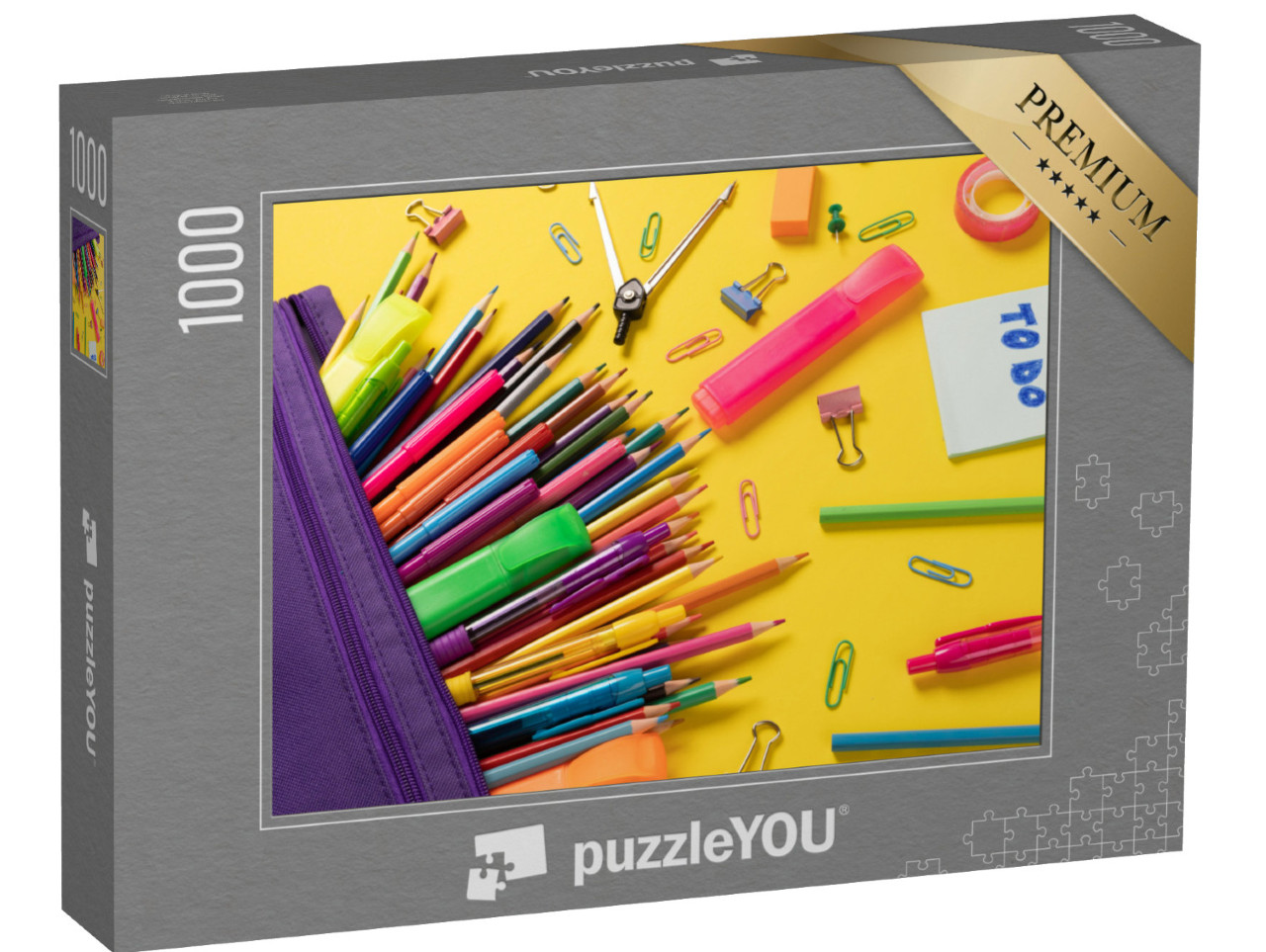 Puzzel 1000 stukjes „Kantoorbenodigdheden“