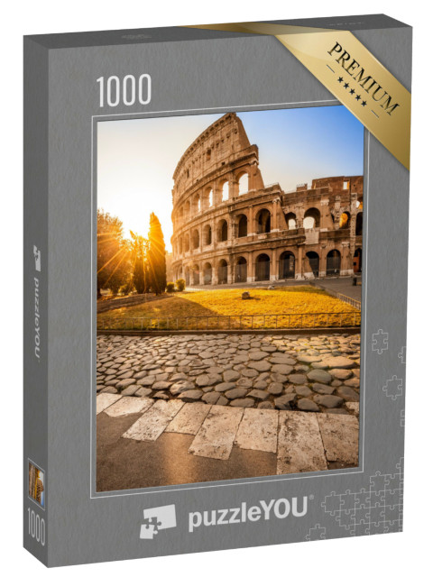 Puzzel 1000 stukjes „Colosseum bij zonsopgang, Rome, Italië“