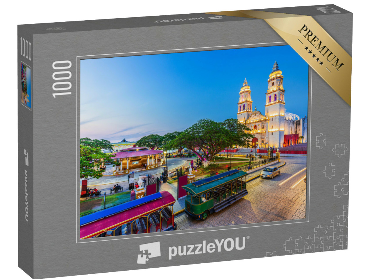 Puzzel 1000 stukjes „Oude stad van San Francisco de Campeche, Mexico“