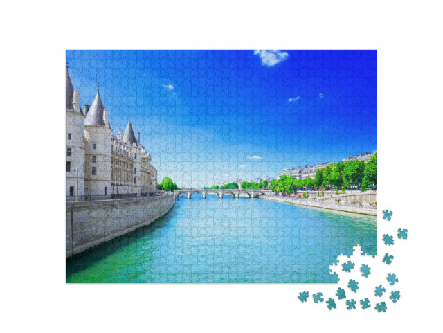 Puzzel 1000 stukjes „De Seine bij Île de la Cité in Parijs“