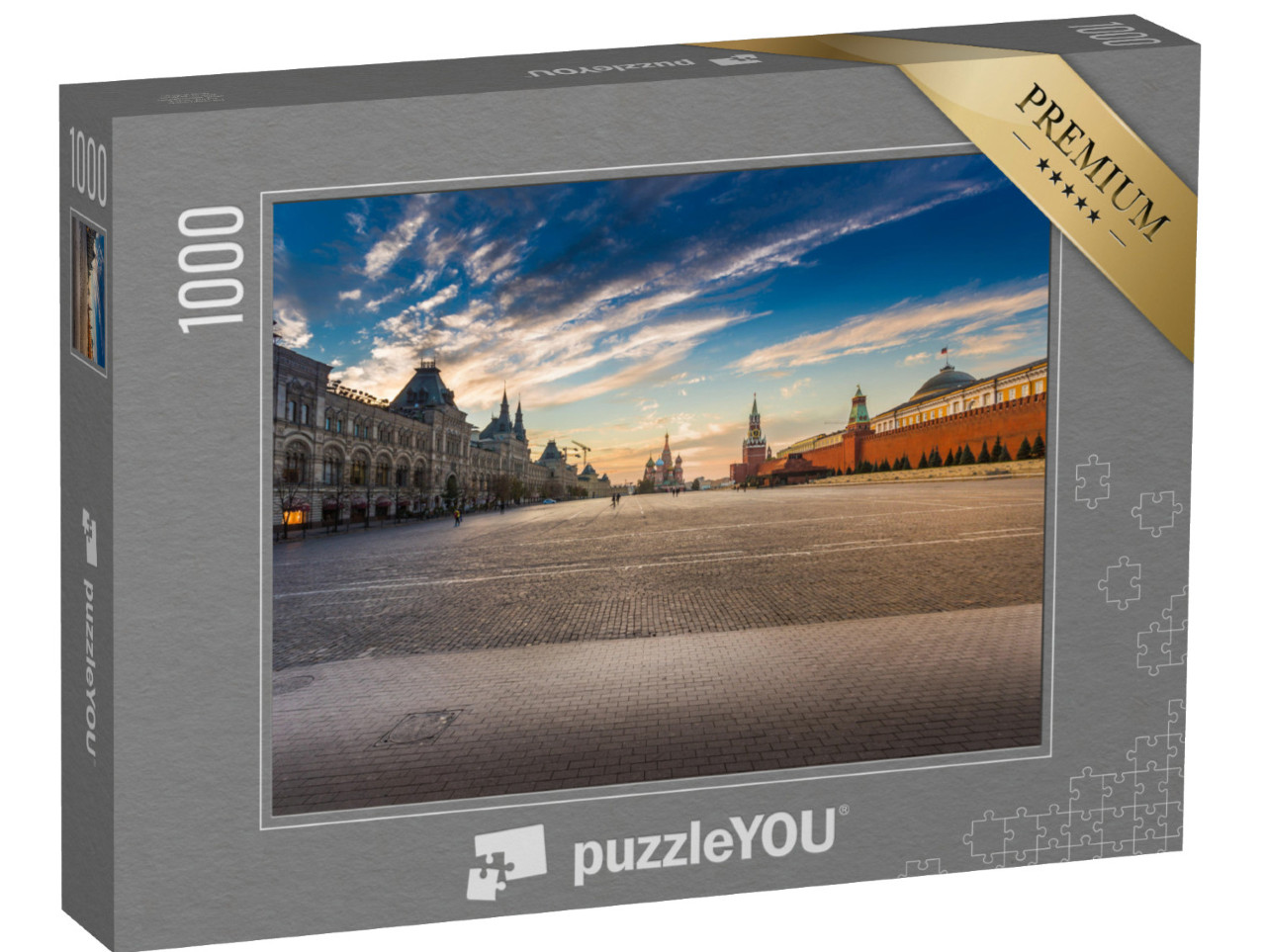 Puzzel 1000 stukjes „Het Rode Plein met uitzicht op de Sint-Basiliuskathedraal, Moskou“